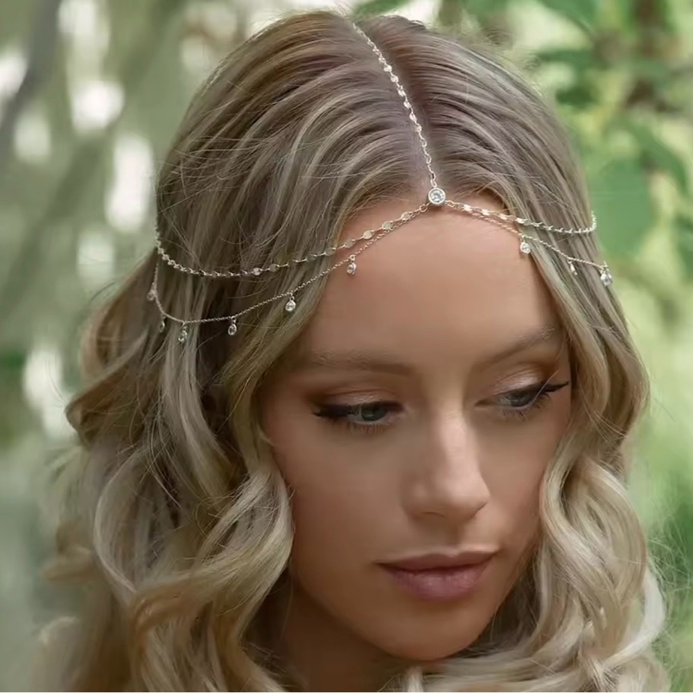 Elegant gold  Headpiece hair accessories
